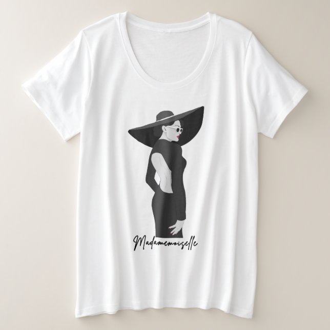 Illustration Madamemoiselle T-shirt (Design devant)
