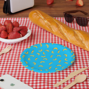 Illustration Makkaroni und Käse Pappteller