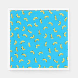 Illustration Makkaroni und Käse Serviette