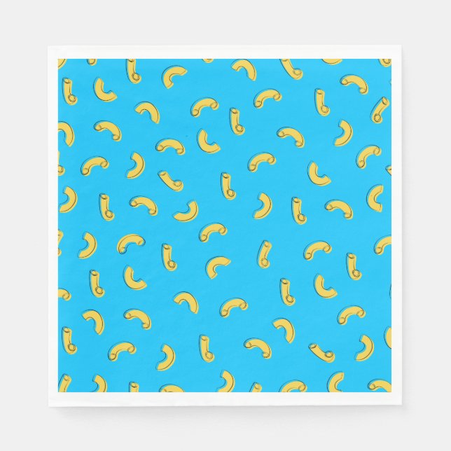 Illustration Makkaroni und Käse Serviette (Vorderseite)