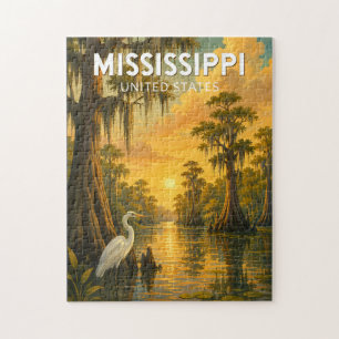 Illustration Mississippi Reise Kunst Vintage