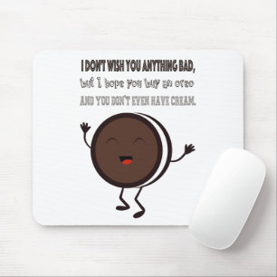 Illustration mit einem Zitat über Oreo Mousepad
