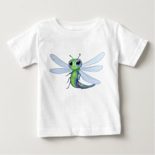 Illustration mit einer Kartoonlibelle Baby T-shirt