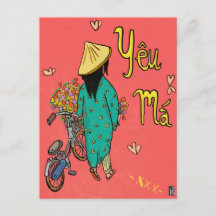 Illustration Mothers Day Gift der vietnamesischen 