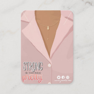 Illustration Nekklace Display Card Visitenkarte