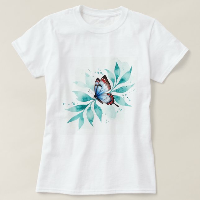 Illustration of a butterfly T-Shirt (Design vorne)