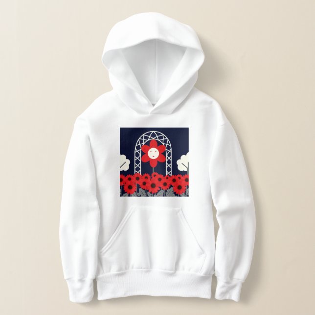 Illustration of a night garden hoodie (Ablage )