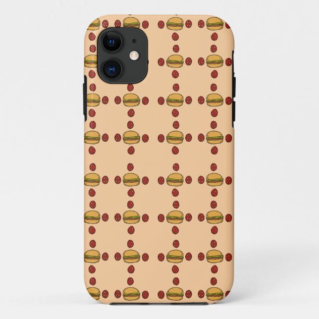 Illustration of hamburger patterns  Case-Mate iPhone hülle (Rückseite)