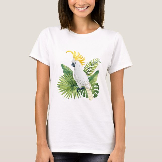 Illustration of parrot cockatoo T-Shirt (Vorderseite)