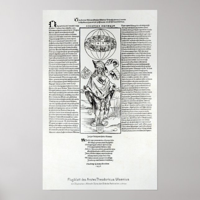 Illustration of Syphilis, 1496 Poster (Vorne)