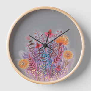 Illustration plante Horloge