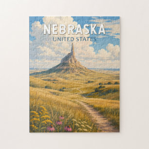 Illustration Reise Kunst Vintage Nebraska