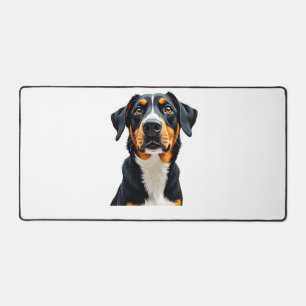 Illustration Rétro Portrait de Chien Coloré Vintag