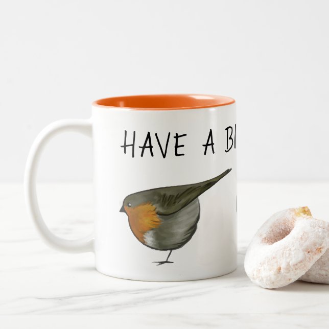 Illustration rouge mignonne de tasse de café (Avec donut)