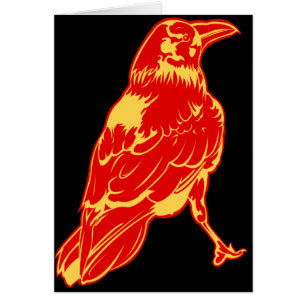 Illustration solitaire de corneille