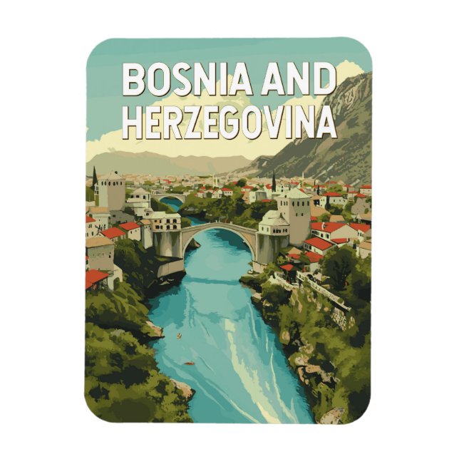 Illustration Travel Art Magnet (Vertikal)