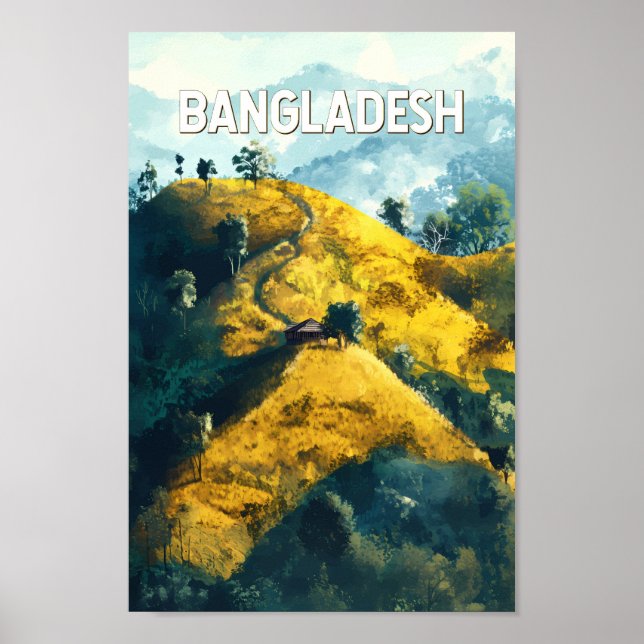 Illustration Travel Art Vintag Poster (Vorne)