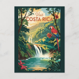 Illustration Travel Art Vintag Postkarte