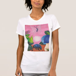 Illustration über die Transformation von Magischen T-Shirt