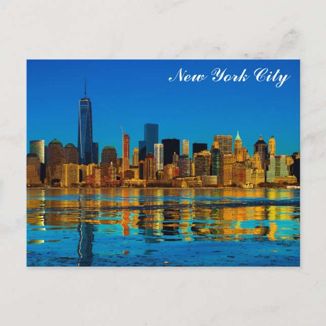 Illustration über die Wasserfarbe in New York City Postkarte (Vorderseite)