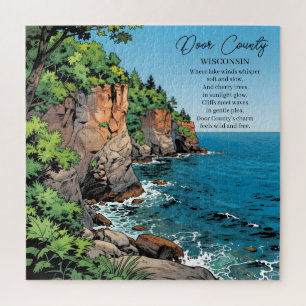 Illustration und Gedicht von Door County, Wisconsi
