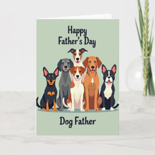 Illustration Vater Hund Karte