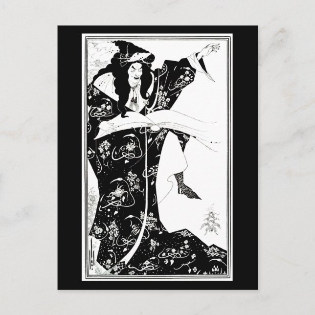 Illustration Vintage carte postale - Aubrey Beards (Devant)