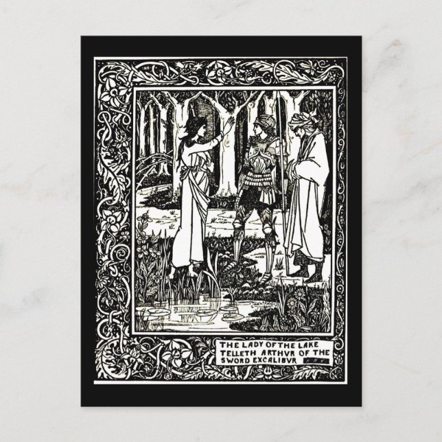 Illustration Vintage carte postale-Aubrey Beardsle (Devant)