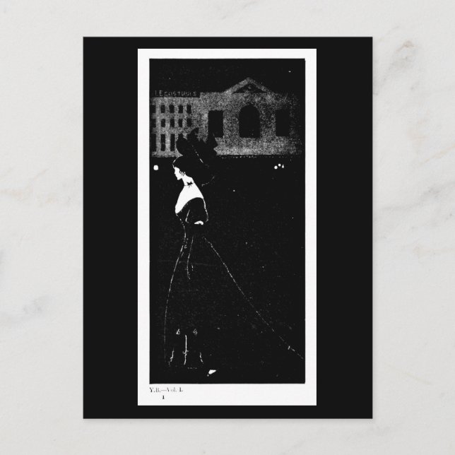 Illustration Vintage carte postale-Aubrey Beardsle (Devant)