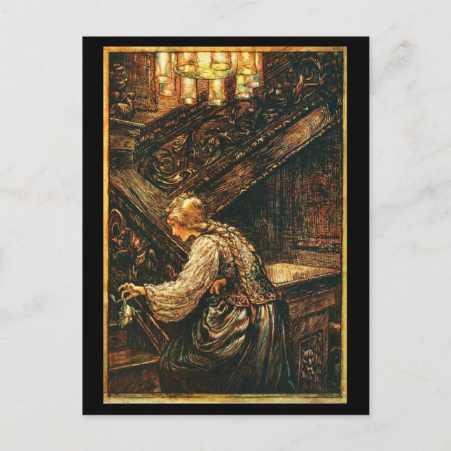 Illustration Vintage carte postale-Rackham 15 (Devant)