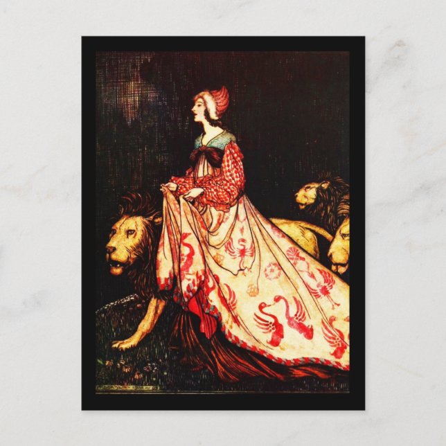 Illustration Vintage carte postale-Rackham 19 (Devant)