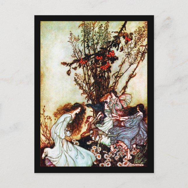 Illustration Vintage carte postale-Rackham 3 (Devant)