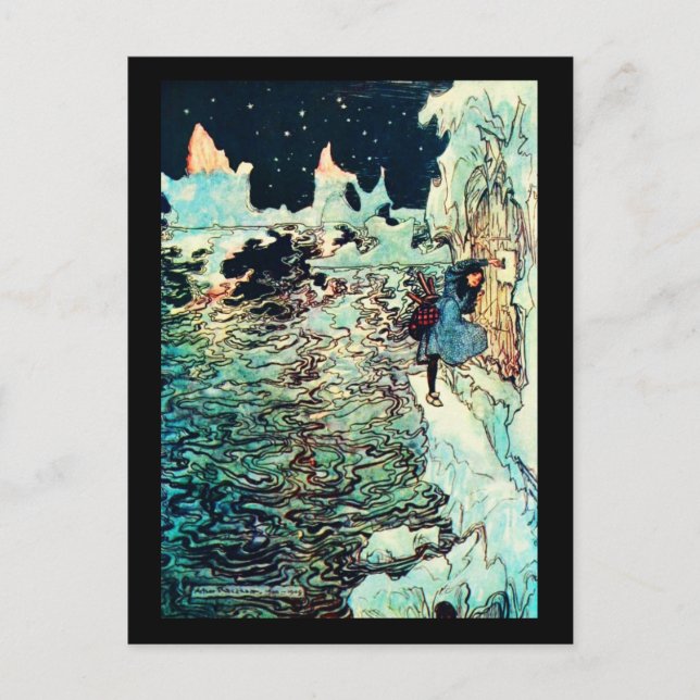 Illustration Vintage carte postale-Rackham 8 (Devant)