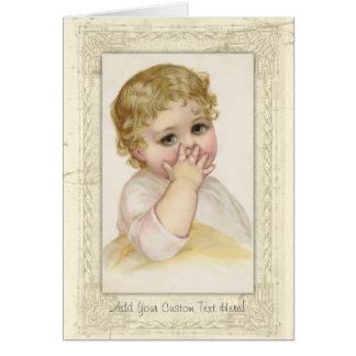 Illustration vintage d'antiquité du baiser du bébé