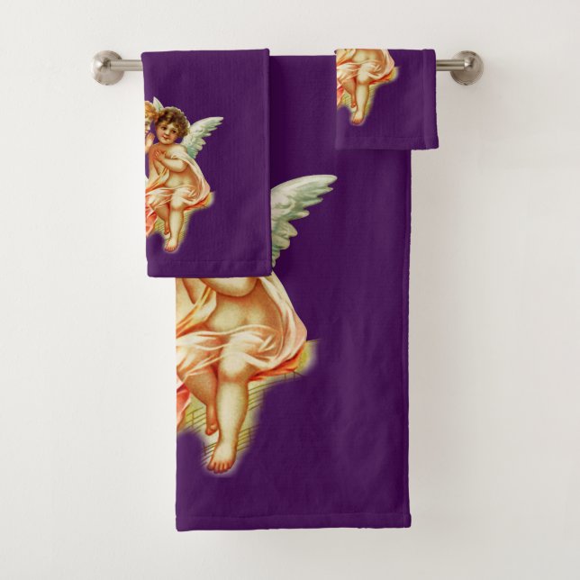 Illustration vintage Ephemera Angel Cherubs (En situation)