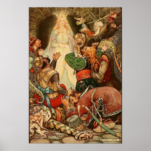 Illustration vintage Frank C. Pape Poster