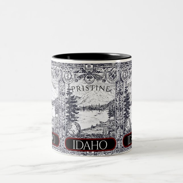 Illustration vintage Idaho Mug (Centre)