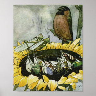 Illustration vintage Poster d'Else Wenz Vietor