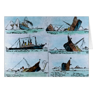 Illustration vintage titanique de RMS de la