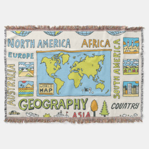 Illustration Vintager Geografie Decke