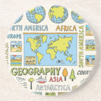 Illustration Vintager Geografie