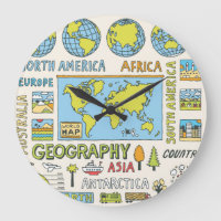 Illustration Vintager Geografie