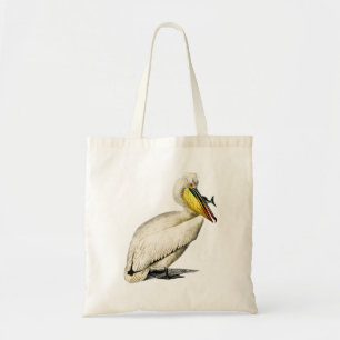 Illustration Vintager Pelikanvogel Tragetasche