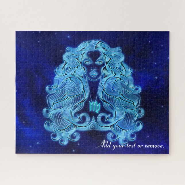 Illustration Virgo Astrologie Horoskop zodiac Zeic (Horizontal)