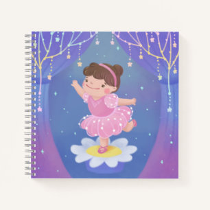 Illustration vom Traum einer Ballerina Notizbuch