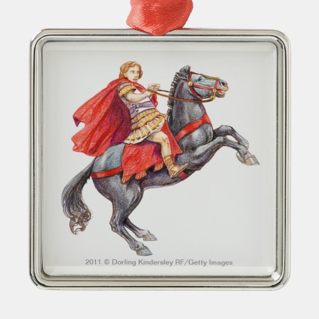 Illustration von Alexander der Große Ornament Aus Metall (Vorne)