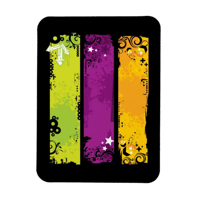 Illustration von Bannern Magnet (Vertikal)