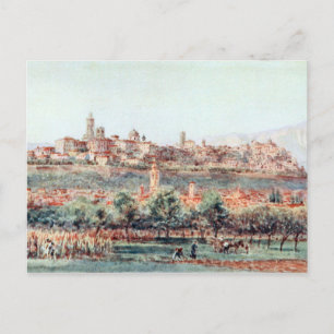 Illustration von Bergamo, Italien Postkarte