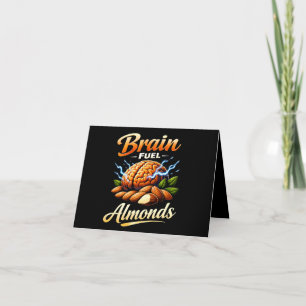 Illustration von Brain Fuel Mandeln - Lustige Gehi Dankeskarte