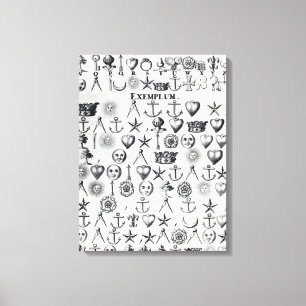 Illustration von Buch 9 Leinwanddruck